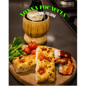 🍅 Focaccia con tomate cherry, orégano, sal de mar