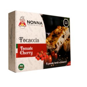 🍅 Focaccia con tomate cherry, orégano, sal de mar (220G)