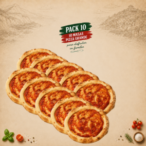 Pack 10 Masas de Pizza Grande ( 360 gr Aprox)
