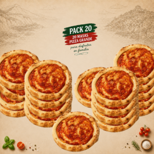 Pack 20 Masas de Pizza Grande ( 360 gr Aprox )