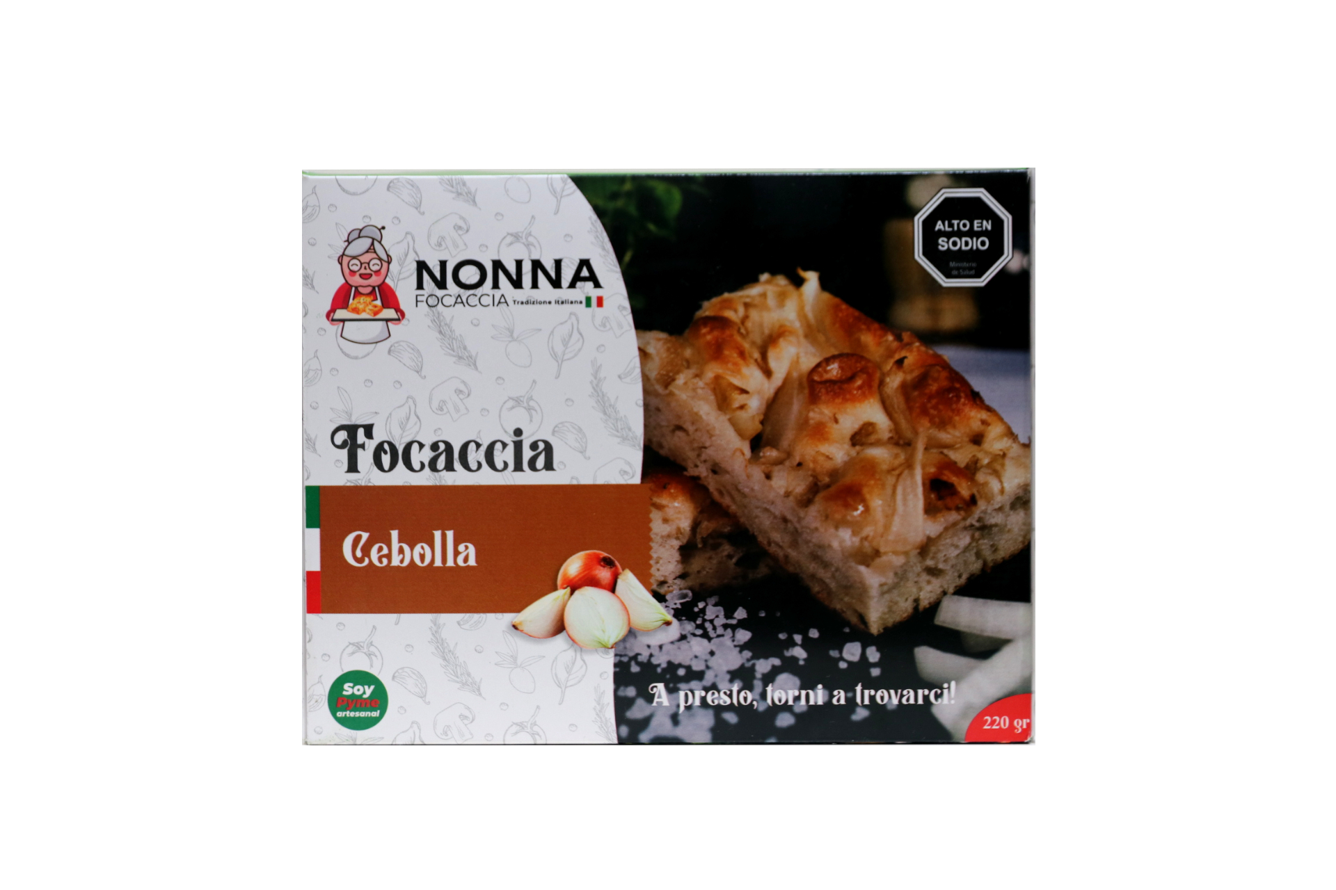 🧅 Focaccia de cebolla, aceite oliva, sal de mar ( 220gr Aprox ) - Imagen 3