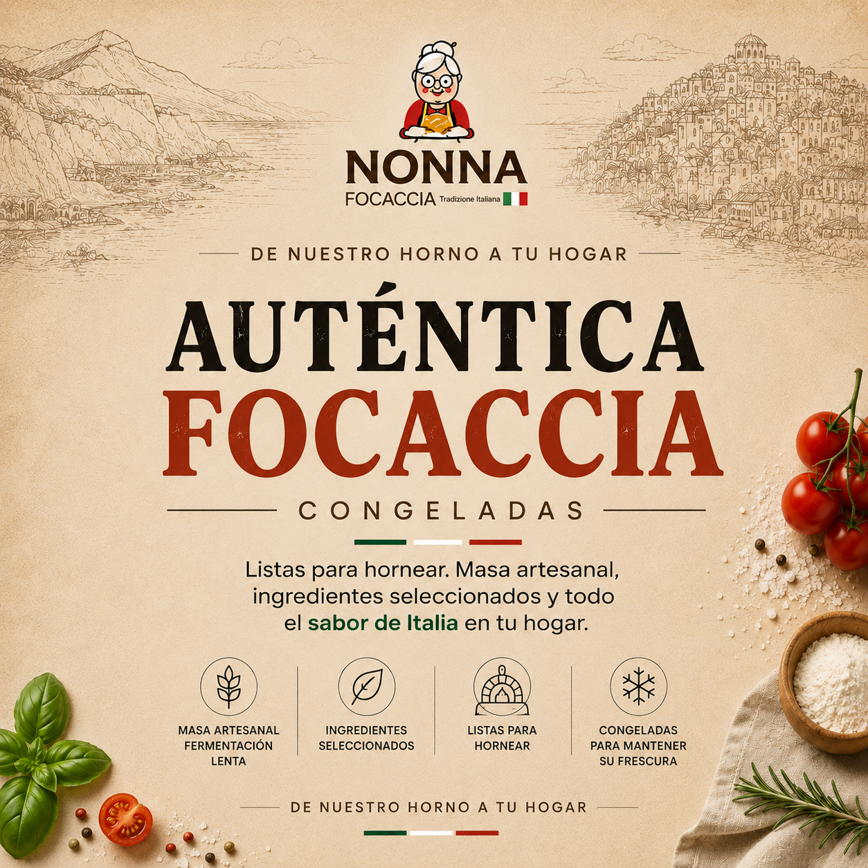 Pack 10 Focaccias ( 220gr Aprox ) - Imagen 2