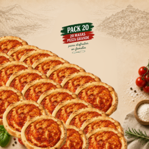 Pack 20 Pizzas Individuales ( 200gr Aprox )